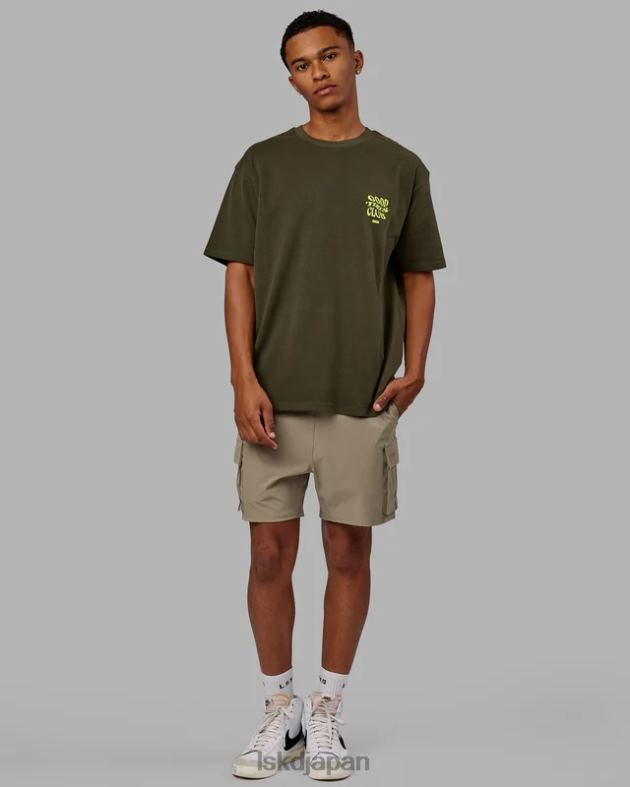 グッドタイムズ ヘビーウェイト T シャツ オーバーサイズ - フォレストナイトミント LSKD ユニセックス 衣服 082HP225