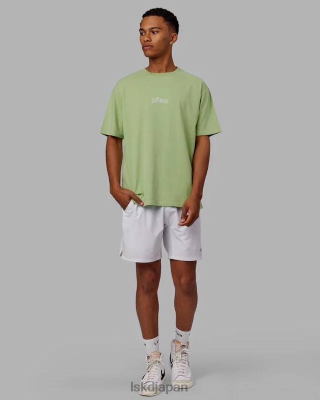 マッドハッピー ヘビーウェイト T シャツ オーバーサイズ - グリーンイチジク LSKD ユニセックス 衣服 082HP256