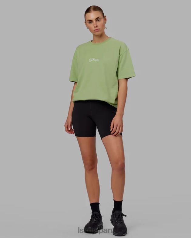 マッドハッピー ヘビーウェイト T シャツ オーバーサイズ - グリーンイチジク LSKD ユニセックス 衣服 082HP256