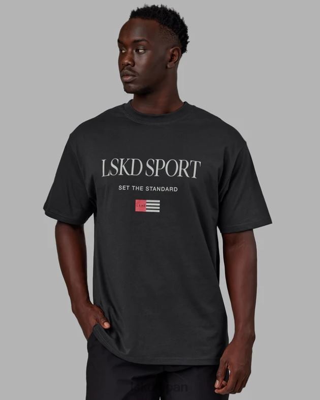 フラッグ ヘビーウェイト T シャツ オーバーサイズ - ファントム LSKD ユニセックス 衣服 082HP298