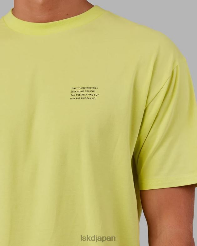 フォート フレックスコットン T シャツ オーバーサイズ - シトラスグリーン LSKD ユニセックス 衣服 082HP308