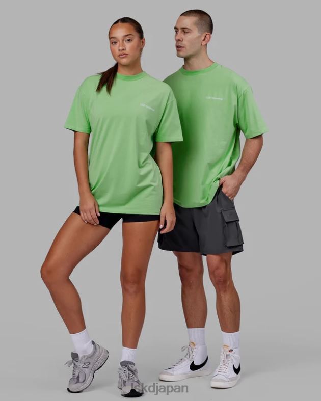 モーション フレックスコットン T シャツ オーバーサイズ - アップルミント LSKD ユニセックス 衣服 082HP311