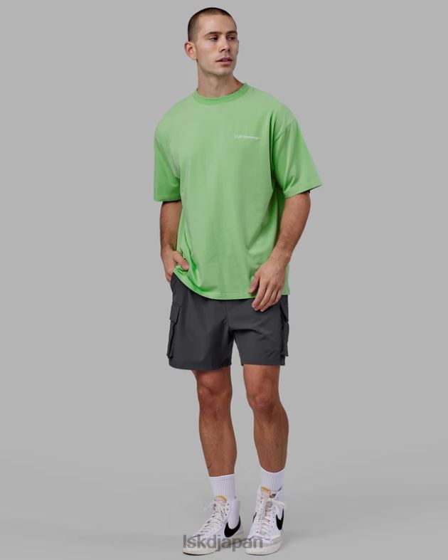 モーション フレックスコットン T シャツ オーバーサイズ - アップルミント LSKD ユニセックス 衣服 082HP311