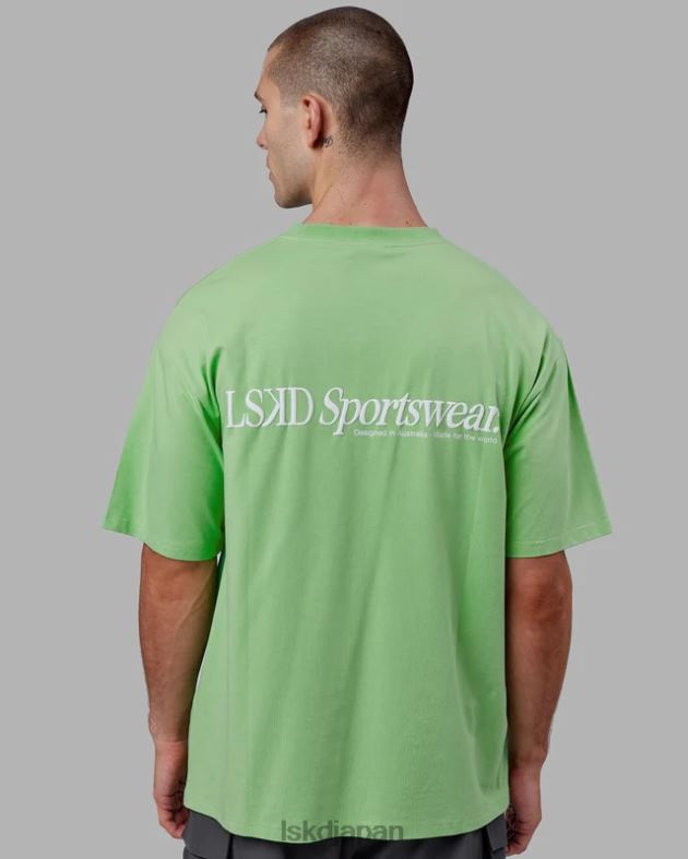 モーション フレックスコットン T シャツ オーバーサイズ - アップルミント LSKD ユニセックス 衣服 082HP311