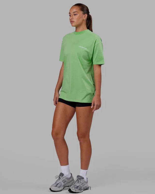 モーション フレックスコットン T シャツ オーバーサイズ - アップルミント LSKD ユニセックス 衣服 082HP311