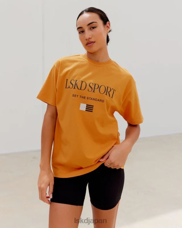 フラッグヘビーウェイトTシャツオーバーサイズ - 日時計 LSKD ユニセックス 衣服 082HP317