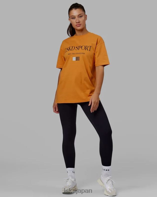 フラッグヘビーウェイトTシャツオーバーサイズ - 日時計 LSKD ユニセックス 衣服 082HP317