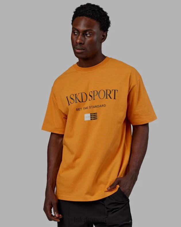 フラッグヘビーウェイトTシャツオーバーサイズ - 日時計 LSKD ユニセックス 衣服 082HP317