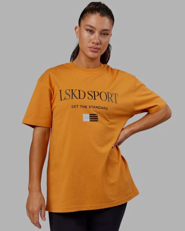 フラッグヘビーウェイトTシャツオーバーサイズ - 日時計 LSKD ユニセックス 衣服 082HP317