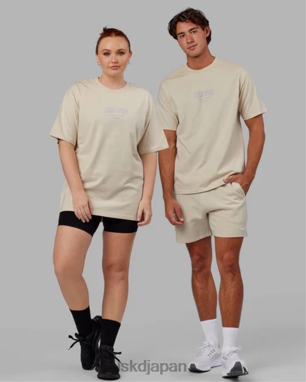 スタンダード ヘビーウェイト T シャツ オーバーサイズ - ボーン LSKD ユニセックス 衣服 082HP321