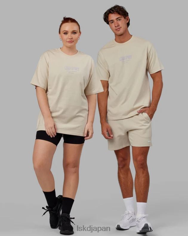 スタンダード ヘビーウェイト T シャツ オーバーサイズ - ボーン LSKD ユニセックス 衣服 082HP321