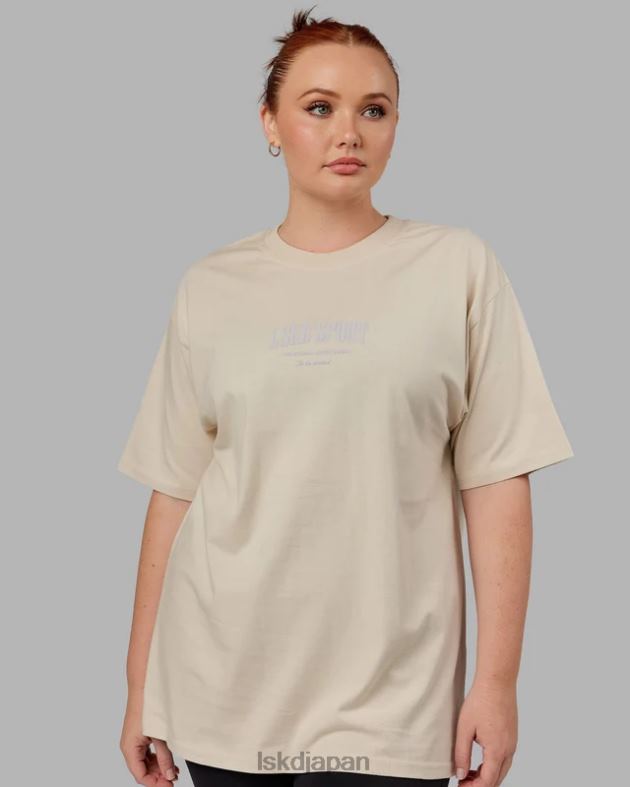 スタンダード ヘビーウェイト T シャツ オーバーサイズ - ボーン LSKD ユニセックス 衣服 082HP321