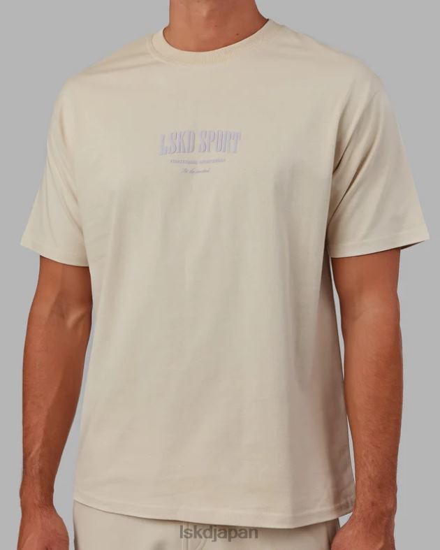 スタンダード ヘビーウェイト T シャツ オーバーサイズ - ボーン LSKD ユニセックス 衣服 082HP321