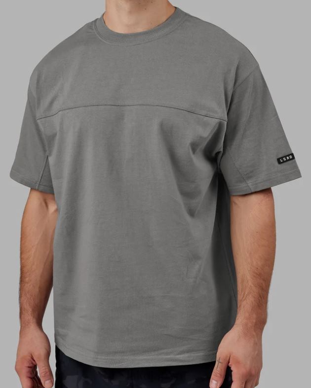 ラボ ヘビーウェイト T シャツ オーバーサイズ - グラファイト LSKD ユニセックス 衣服 082HP324