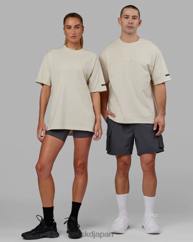 ラボ ヘビーウェイト T シャツ オーバーサイズ - ボーン LSKD ユニセックス 衣服 082HP326