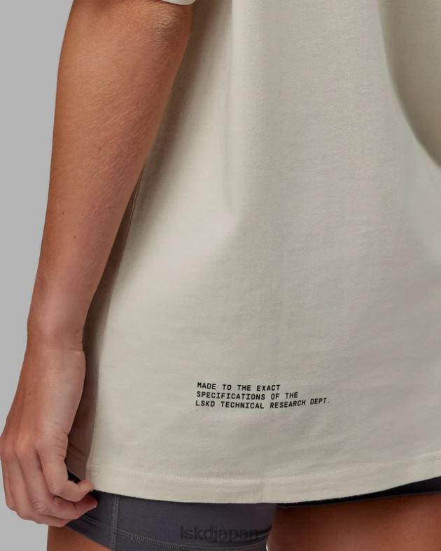 ラボ ヘビーウェイト T シャツ オーバーサイズ - ボーン LSKD ユニセックス 衣服 082HP326