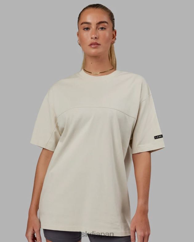 ラボ ヘビーウェイト T シャツ オーバーサイズ - ボーン LSKD ユニセックス 衣服 082HP326