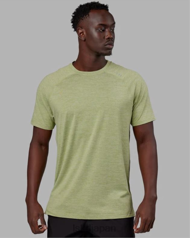 パフォーム ヴェイパーフレックス T シャツ - モス ストーン マール LSKD 男性 衣服 082HP914