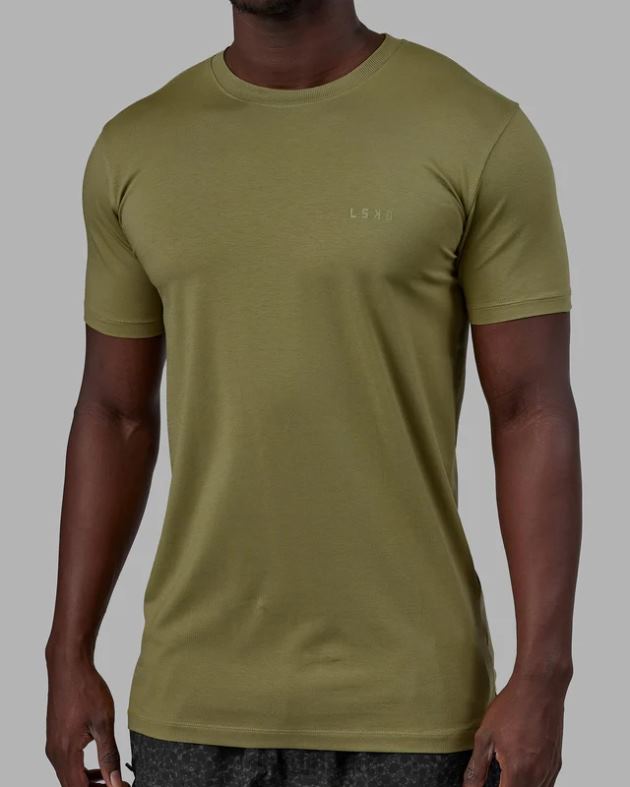 デラックス ピマフレックス T シャツ - モスストーン LSKD 男性 衣服 082HP915