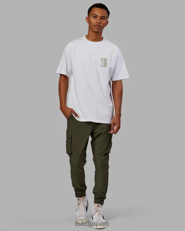 ウェーブのかかったヘビーウェイト T シャツ オーバーサイズ - ホワイト LSKD 男性 衣服 082HP917