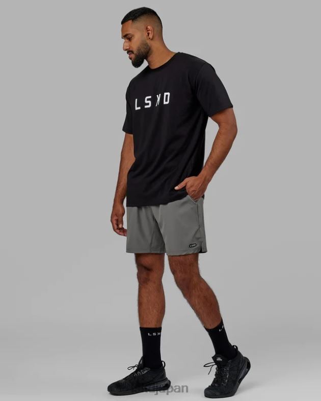 ストラクチャー T シャツ - 黒白 LSKD 男性 衣服 082HP940