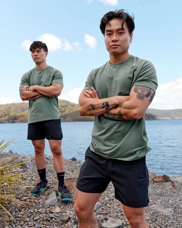 ヴェイパーフレックス T シャツを実行 - ダークフォレスト LSKD 男性 衣服 082HP949