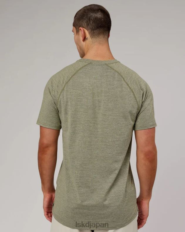 パフォーム ヴェイパーフレックス T シャツ - オリーブマール LSKD 男性 衣服 082HP971