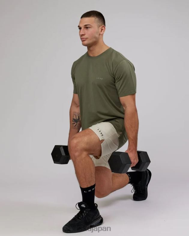 デラックス ピマフレックス T シャツ - オリーブフェード LSKD 男性 衣服 082HP973