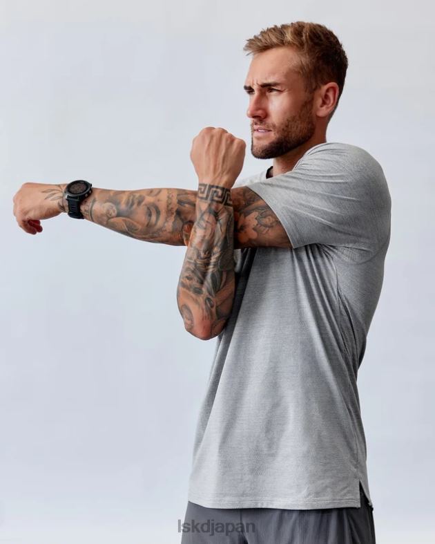 パフォーム ヴェイパーフロクス T シャツ - LT グレーメール LSKD 男性 衣服 082HP925