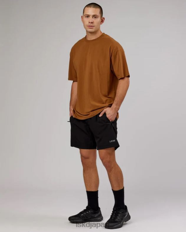 ltrd flxcotton T シャツ オーバーサイズ - キャメル LSKD ユニセックス 衣服 082HP314