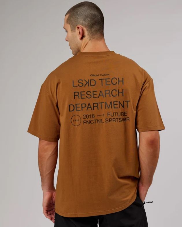 ltrd flxcotton T シャツ オーバーサイズ - キャメル LSKD ユニセックス 衣服 082HP314