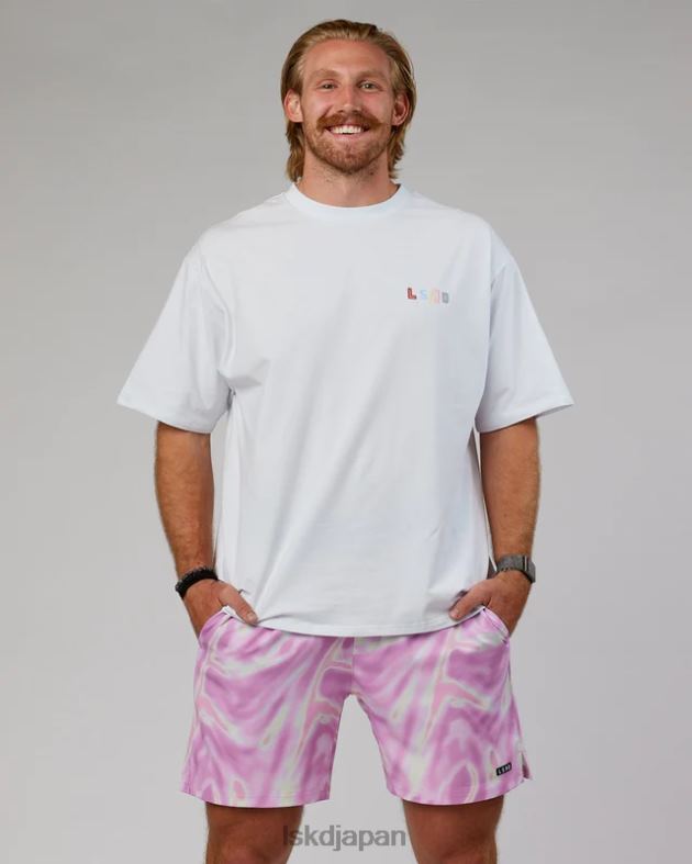 miami23 FLXコットン T シャツ オーバーサイズ - ホワイト LSKD ユニセックス 衣服 082HP295