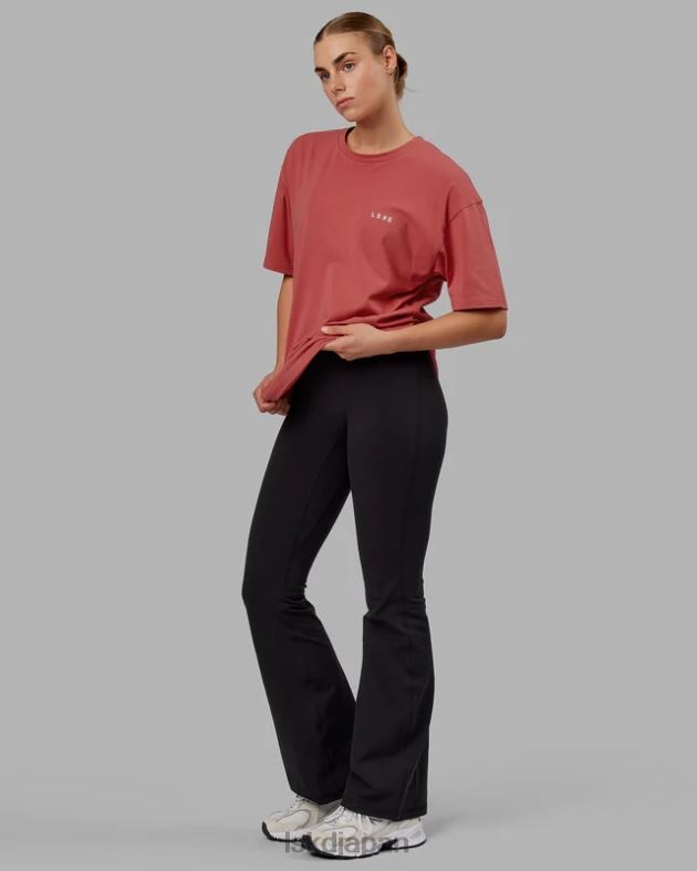 vs1 FLXコットン T シャツ オーバーサイズ - ミネラルレッドホワイト LSKD ユニセックス 衣服 082HP254