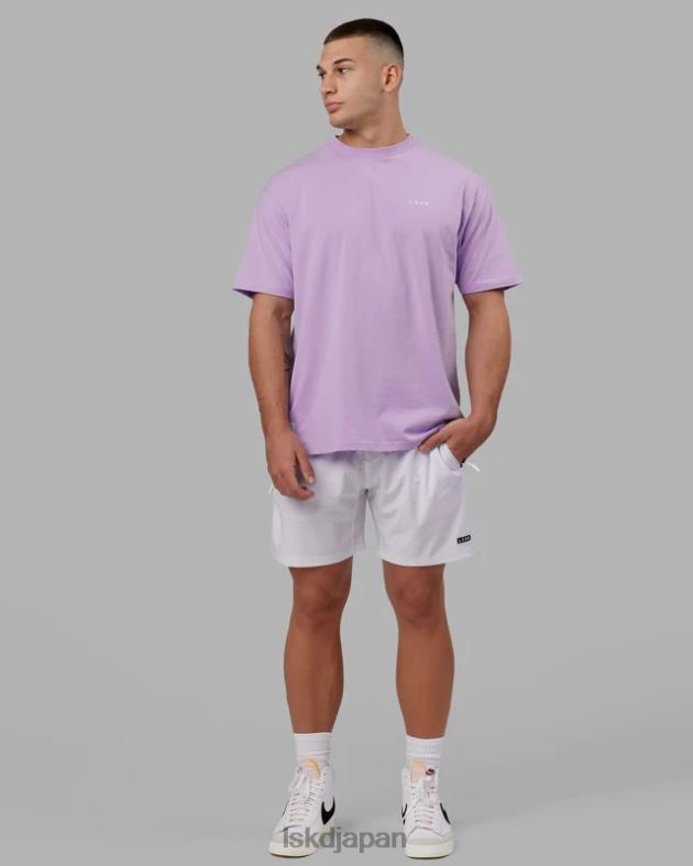 vs1 FLXコットン T シャツ オーバーサイズ - ペールライラック LSKD ユニセックス 衣服 082HP274