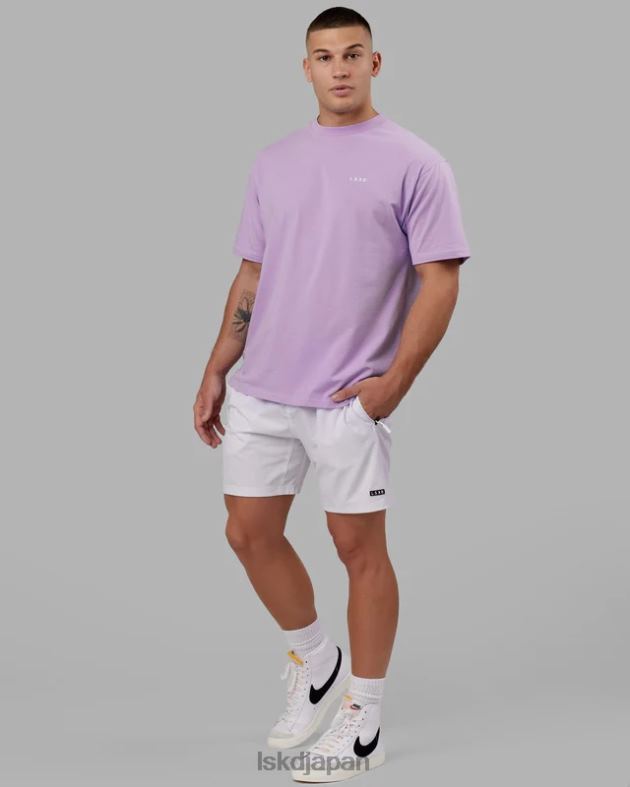 vs1 FLXコットン T シャツ オーバーサイズ - ペールライラック LSKD ユニセックス 衣服 082HP274