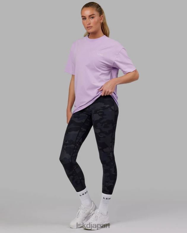 vs1 FLXコットン T シャツ オーバーサイズ - ペールライラック LSKD ユニセックス 衣服 082HP274