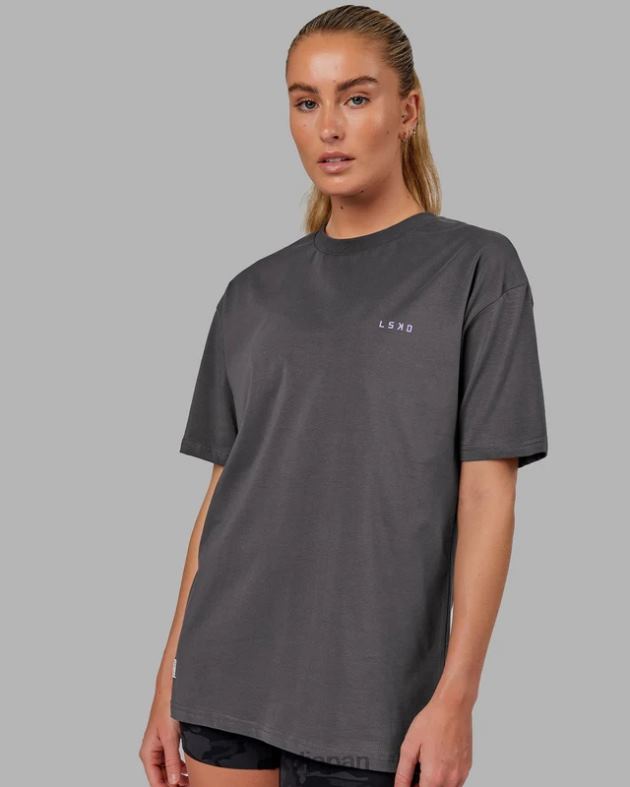 vs3 FLXコットン T シャツ オーバーサイズ - アスファルトパープル LSKD ユニセックス 衣服 082HP278