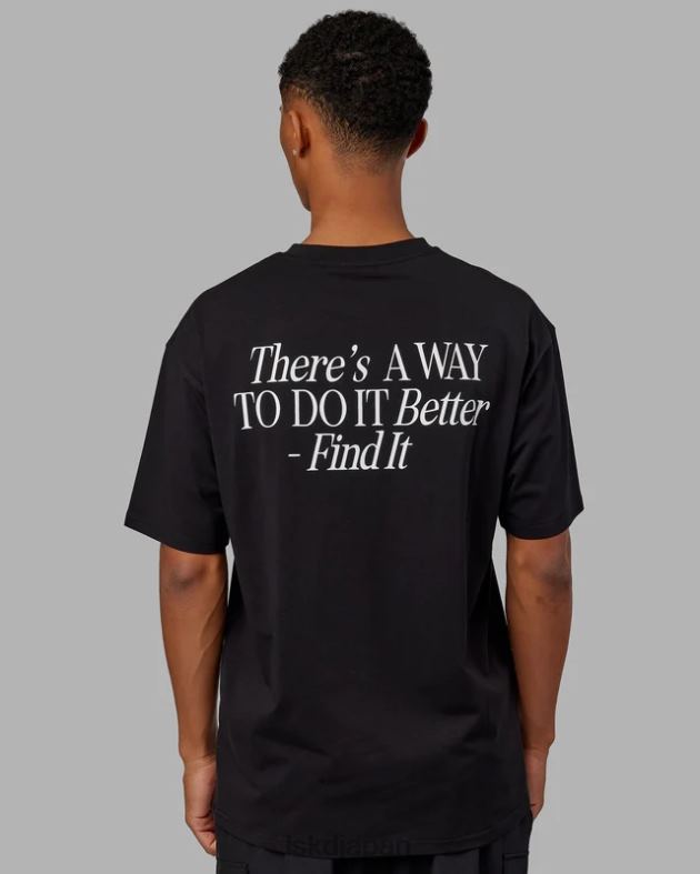 vs4 FLXコットン T シャツ オーバーサイズ - ブラックホワイト LSKD ユニセックス 衣服 082HP245