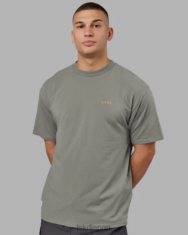 vs4 FLXコットン T シャツ オーバーサイズ - グラファイトタンジェリン LSKD ユニセックス 衣服 082HP265