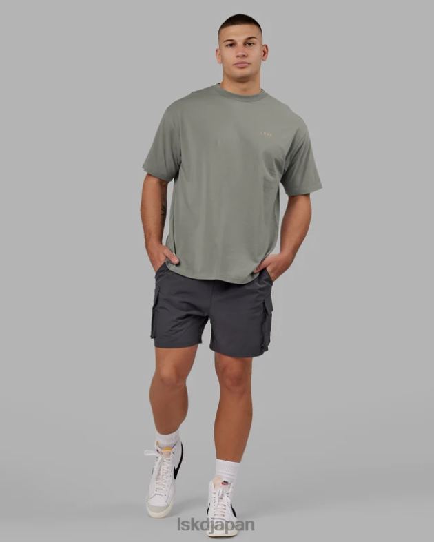 vs4 FLXコットン T シャツ オーバーサイズ - グラファイトタンジェリン LSKD ユニセックス 衣服 082HP265