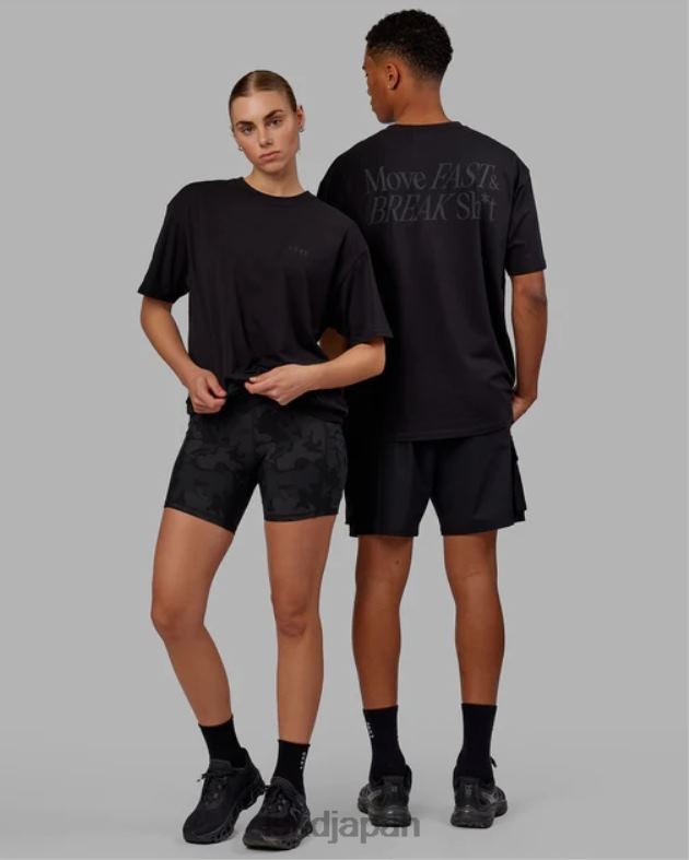 vs5 FLXコットン T シャツ オーバーサイズ - ブラックブラック LSKD ユニセックス 衣服 082HP231