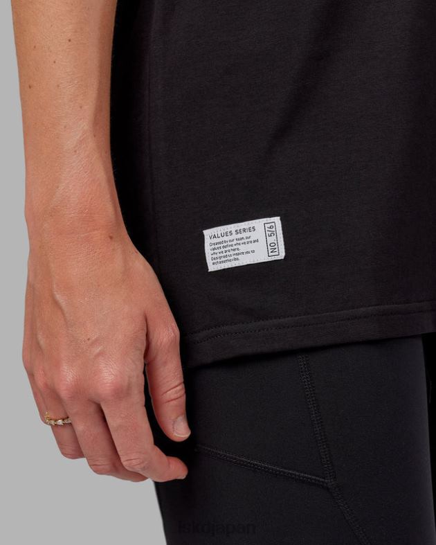 vs5 FLXコットン T シャツ オーバーサイズ - ブラックホワイト LSKD ユニセックス 衣服 082HP282