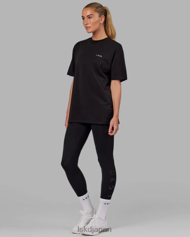 vs5 FLXコットン T シャツ オーバーサイズ - ブラックホワイト LSKD ユニセックス 衣服 082HP282