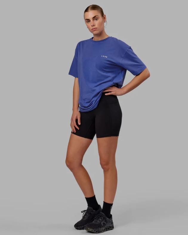 vs6 FLXコットン T シャツ オーバーサイズ - パワー コバルト ホワイト LSKD ユニセックス 衣服 082HP270