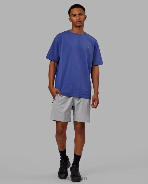 vs6 FLXコットン T シャツ オーバーサイズ - パワー コバルト ホワイト LSKD ユニセックス 衣服 082HP270