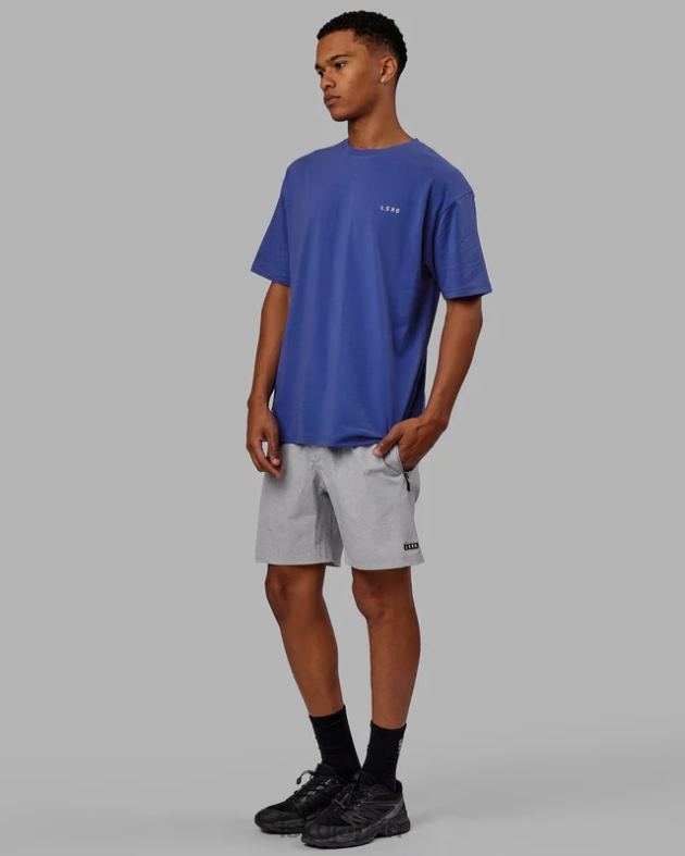 vs6 FLXコットン T シャツ オーバーサイズ - パワー コバルト ホワイト LSKD ユニセックス 衣服 082HP270