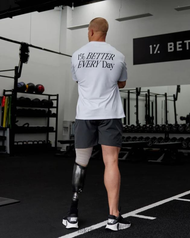 vs6 FLXコットン T シャツ オーバーサイズ - ホワイトブラック LSKD ユニセックス 衣服 082HP286